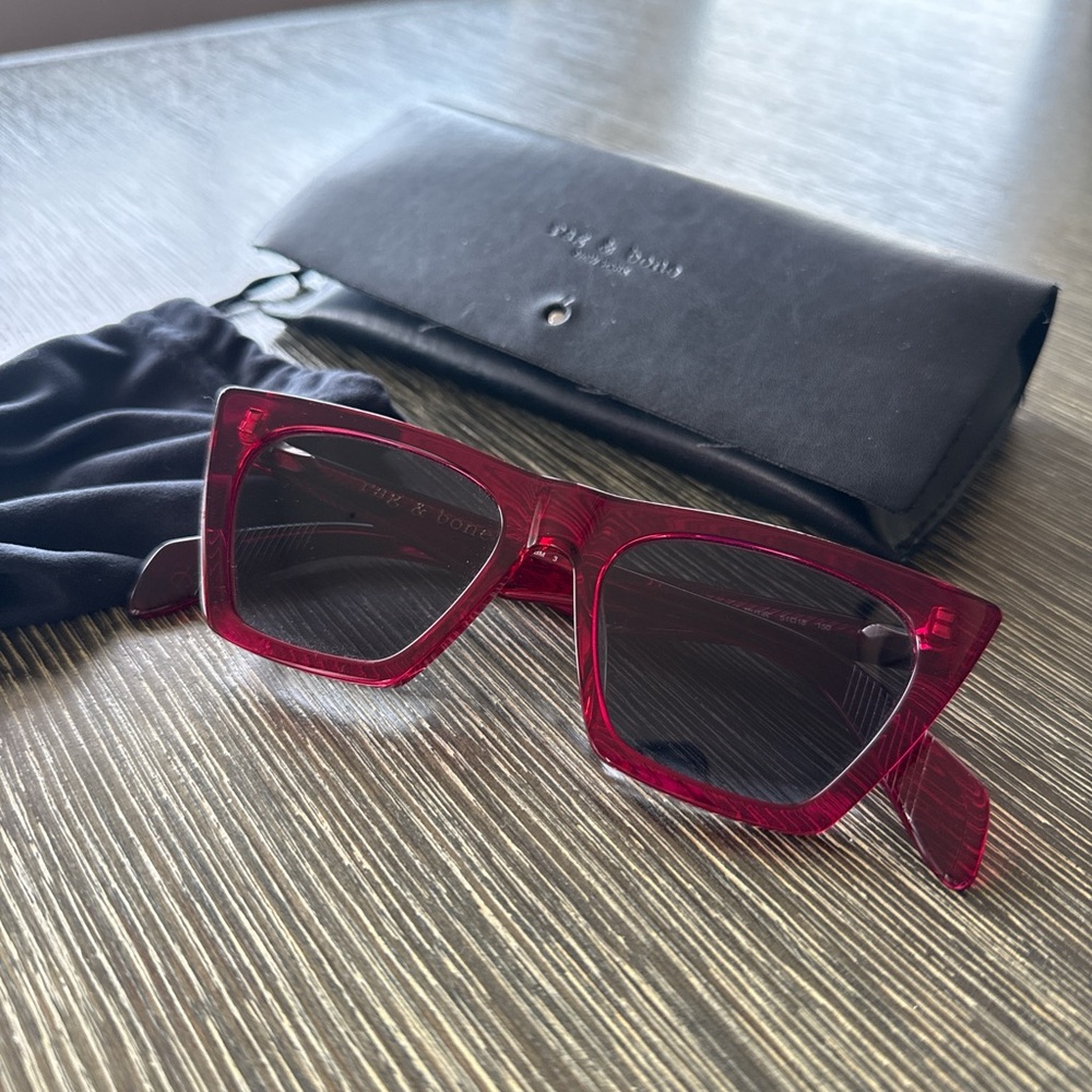 Rag & Bone Red Sunglasses